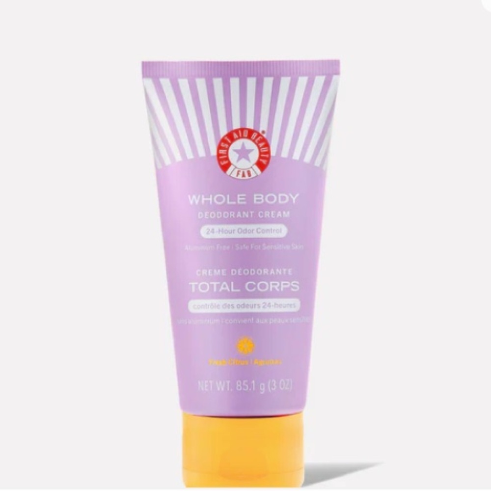 NWT First‎ Aid Beauty Whole Body Deodorant Cream 24 hr Odor Control 3oz